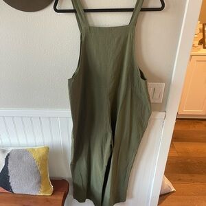Olive Green Overalls